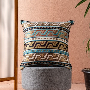 EVERY SIZE  Vintage Style Kilim Pillow, Rug pillow cover, Bohemian Cushion Cover, Handwoven Turkish Pillow, Cushion Case, New Home Gift