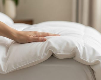 Wit dekbed in elke maat – Trooster op maat | Alternatieve donzen dekbed van 100% katoen voor queensize, kingsize en Europese tweepersoonsbedden