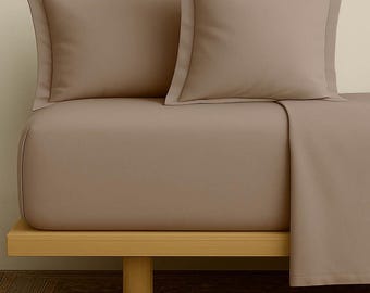 Funda de almohada personalizada de visón claro / 100 % algodón / Cierre de cremallera / Hecha a mano / Suave y transpirable