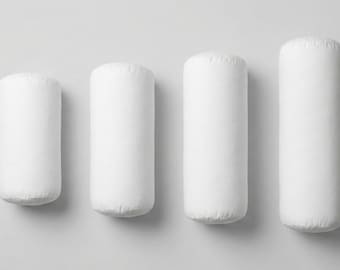 Every Size Bolster Pillow Insert | 100% Cotton Cover | Cylinder Neck Roll | Lumbar Support Pillow Insert