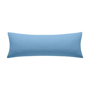 Blue Extra Long Lumbar Pillow Cover, Blue Cotton Throw Pillow, All Custom Size, Cotton Decorative Pillow, Maternity Cotton Pillow