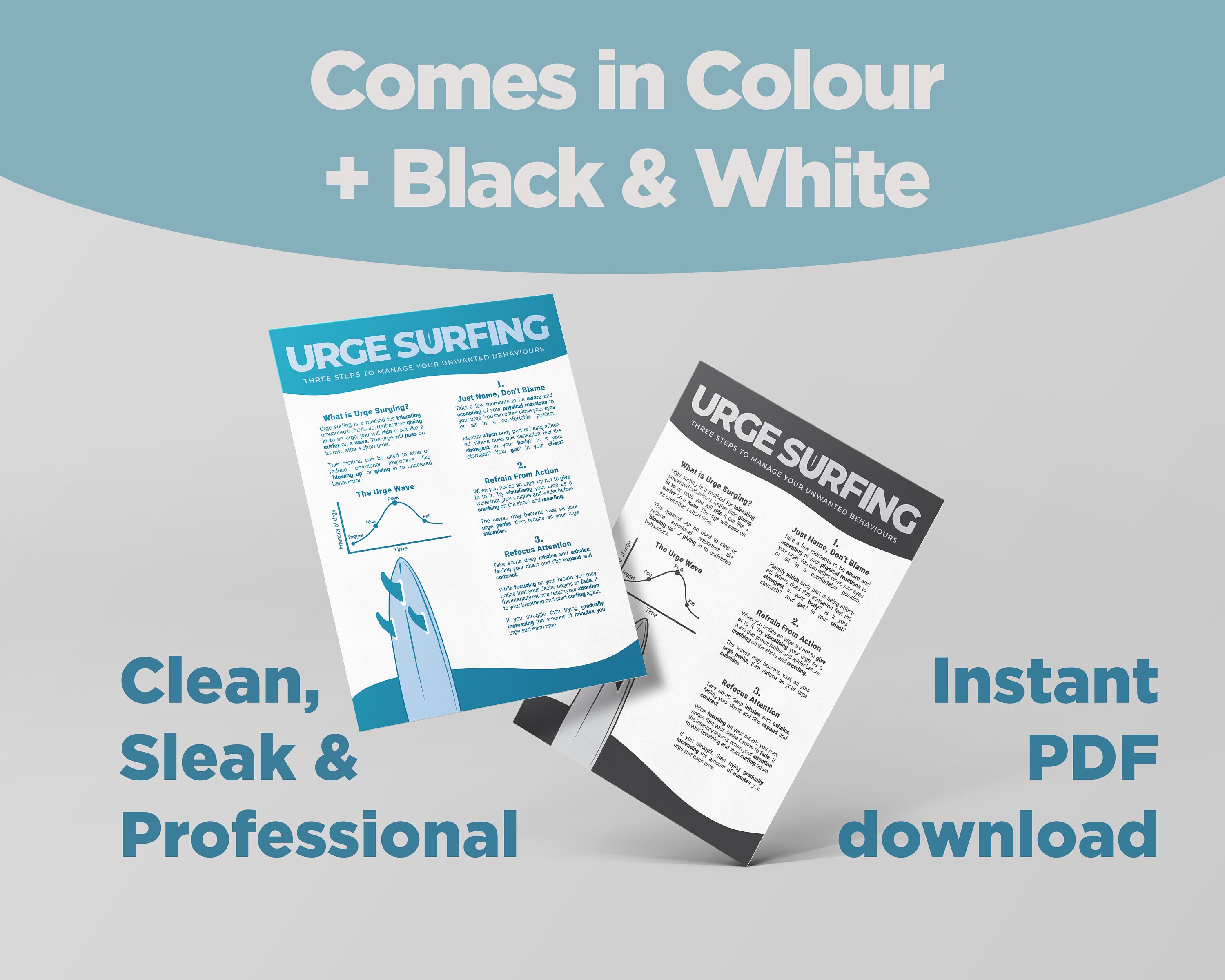 Urge Surfing Behaviour Management Technique Skills for Addiction and