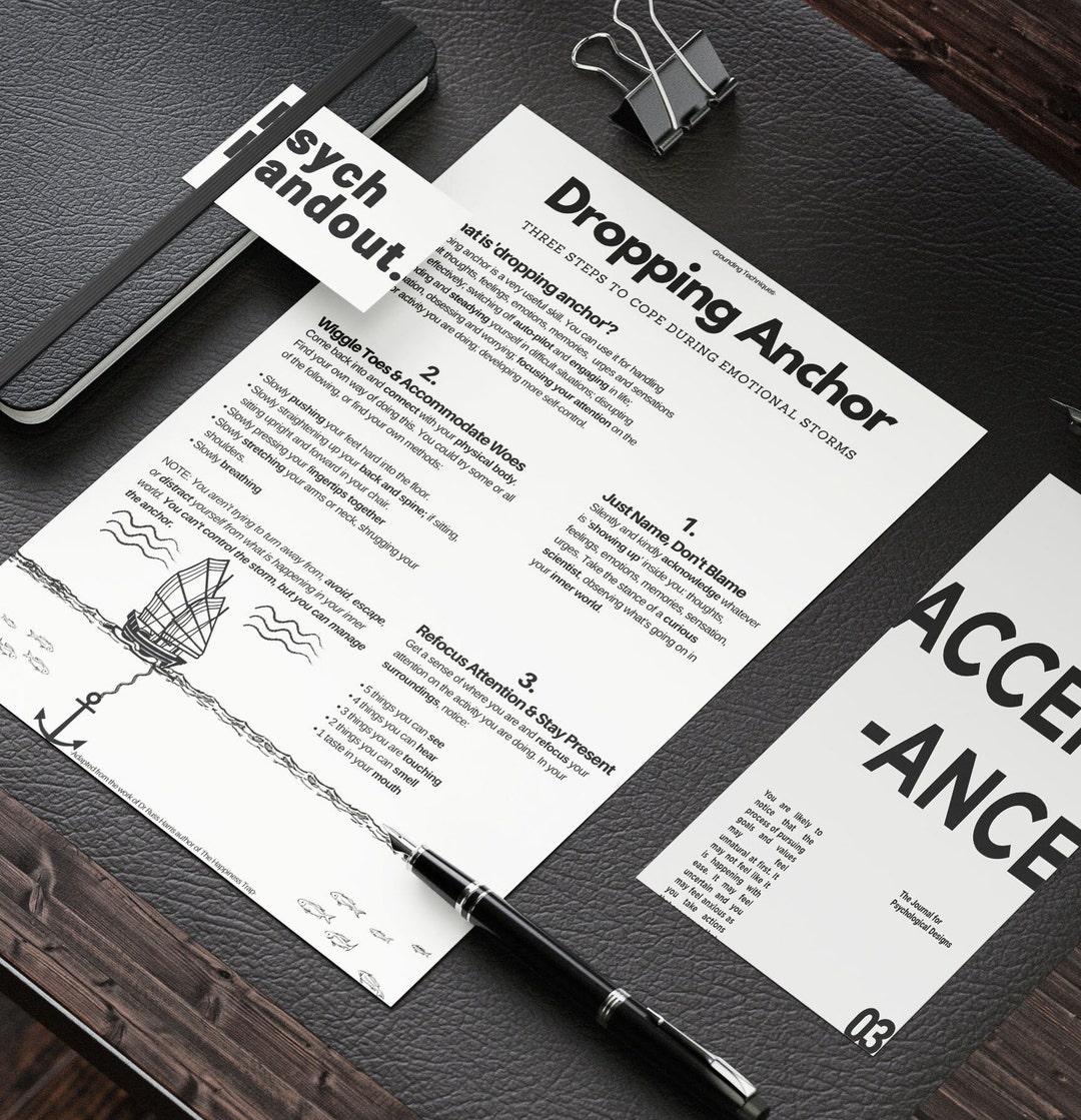 Acceptance & Commitment Therapy Dropping Anchor Grounding Technique for