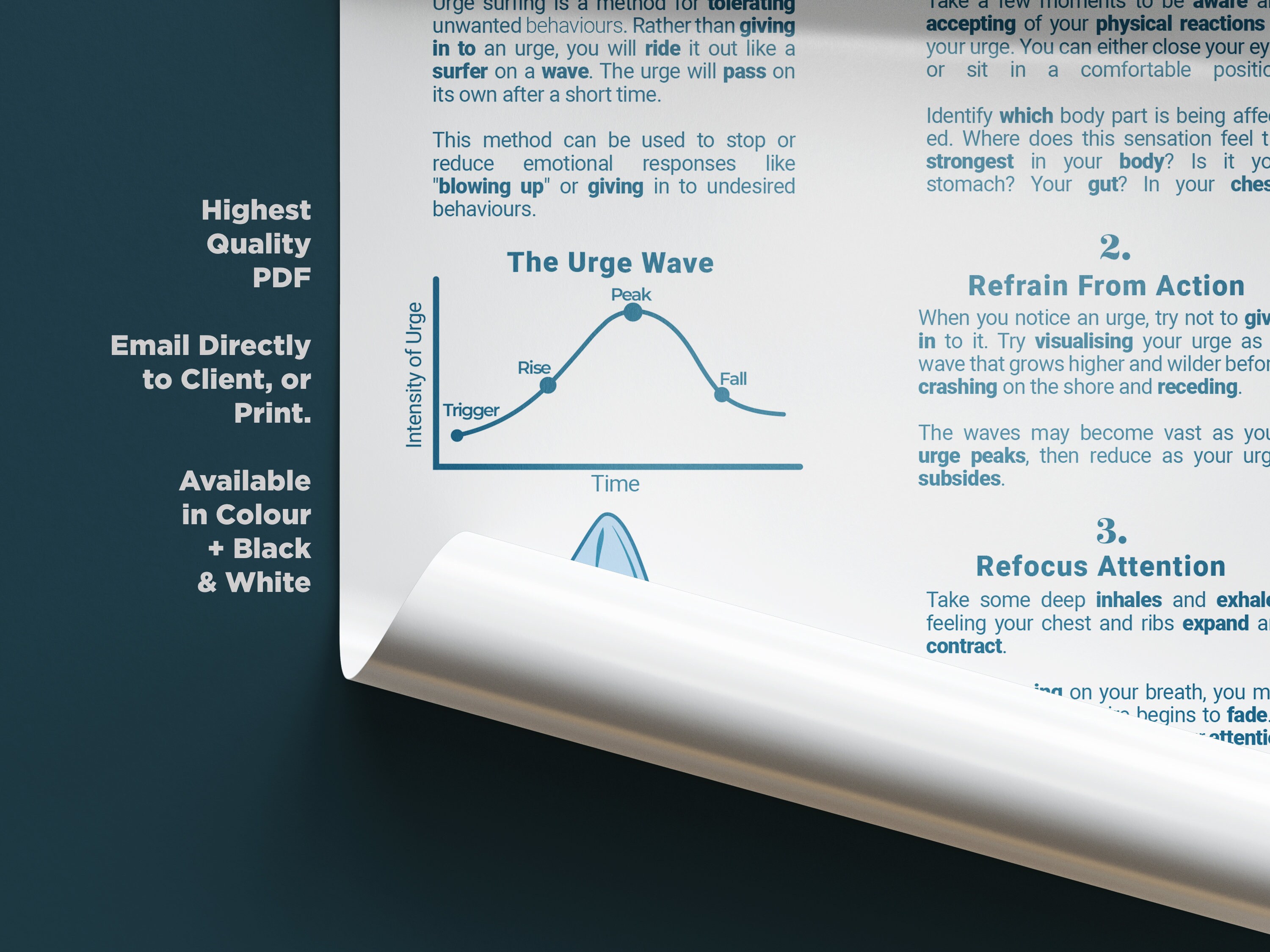 Urge Surfing Behaviour Management Technique Skills for Addiction and