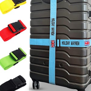 Luggage Straps Customized Safety Suitcase Belt Personalised Custom Printed or Embroidered Strap For Suitcase