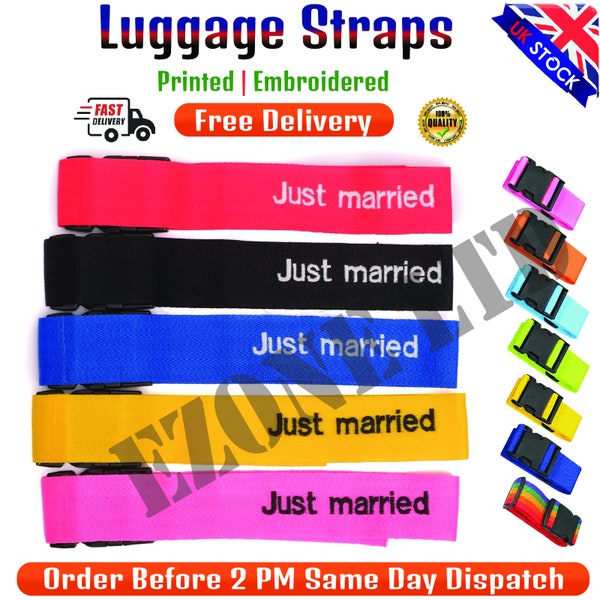 Personalised Suitcase Strap Etsy UK