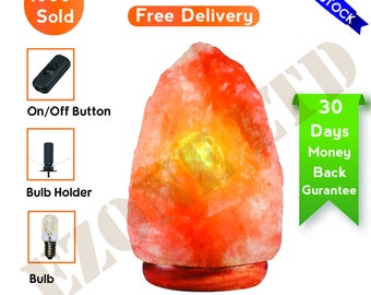 Natural Himalayan Pink Salt Rock Lamp Handmade with Quality