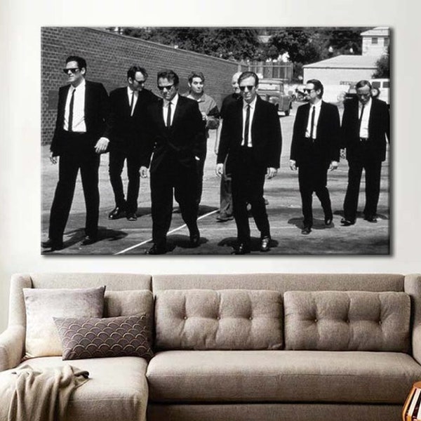 Reservoir Dogs Canvas Print - Reservoir Dogs Wall Art - Movies Wall Decor - Reservoir Dogs Art - Black & White Reservoir Dogs Home Decor