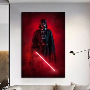 Classic Science Fiction Movie Star Wars Painting By Numbers Wall Art  Darkside Darth Vader Oil Painting