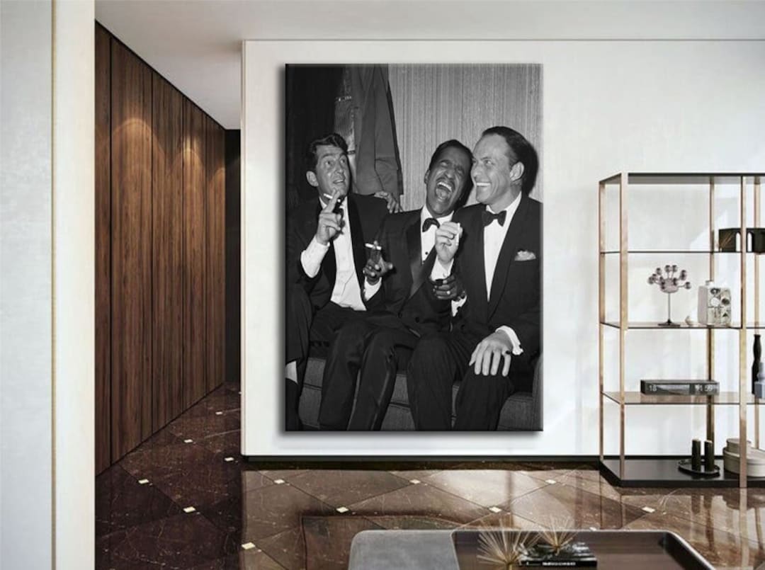 Rat Pack Wall Art Frank Sinatra Canvas Print Dean Martin, Sammy Davis
