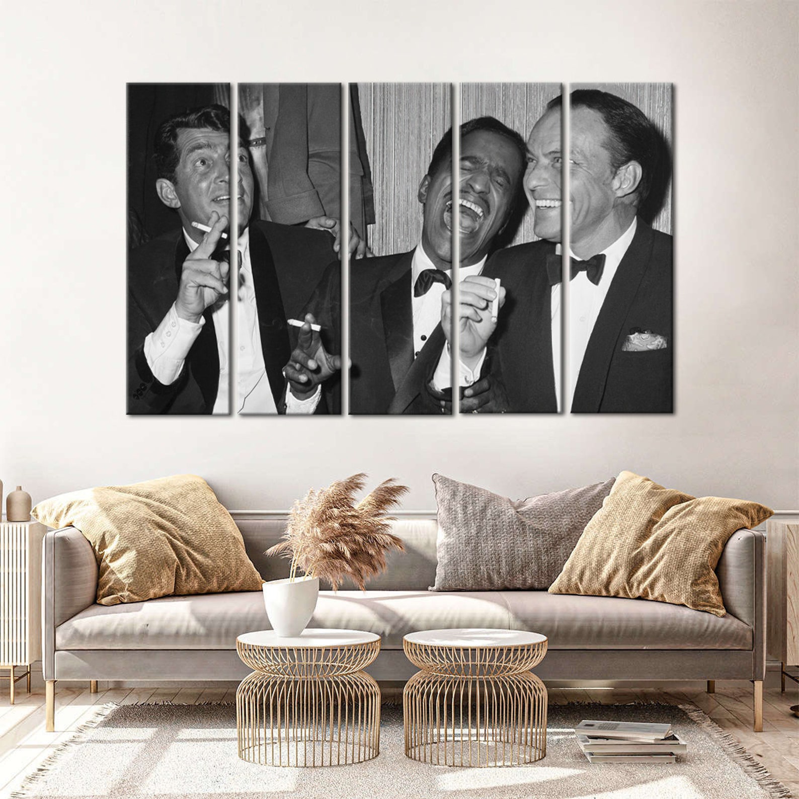 Rat Pack Wall Art Frank Sinatra Canvas Print Dean Martin Etsy