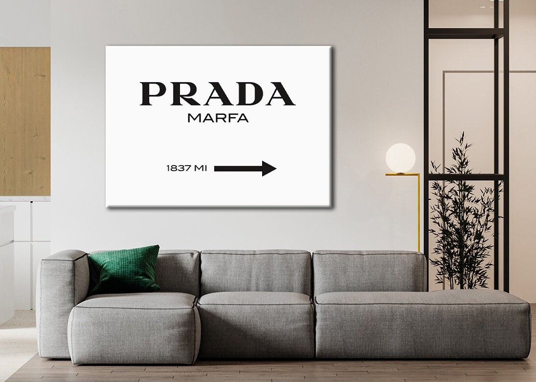 Prada Marfa ❤️ tableau diamants impression sur toile pro28