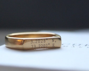 Signet Ring Men, Gold Ring Men, Mens Ring, Mens Personalised Ring, Gift For Him, Groomsmen Gift, Custom Ring, Gold Signet Ring, Man Ring