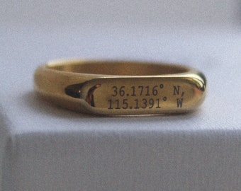 Signet Ring Men, Gold Ring Men, Mens Ring, Mens Personalised Ring, Gift For Him, Groomsmen Gift, Custom Ring, Gold Signet Ring, Man Ring