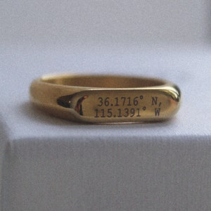 Signet Ring Men, Gold Ring Men, Mens Ring, Mens Personalised Ring, Gift For Him, Groomsmen Gift, Custom Ring, Gold Signet Ring, Man Ring