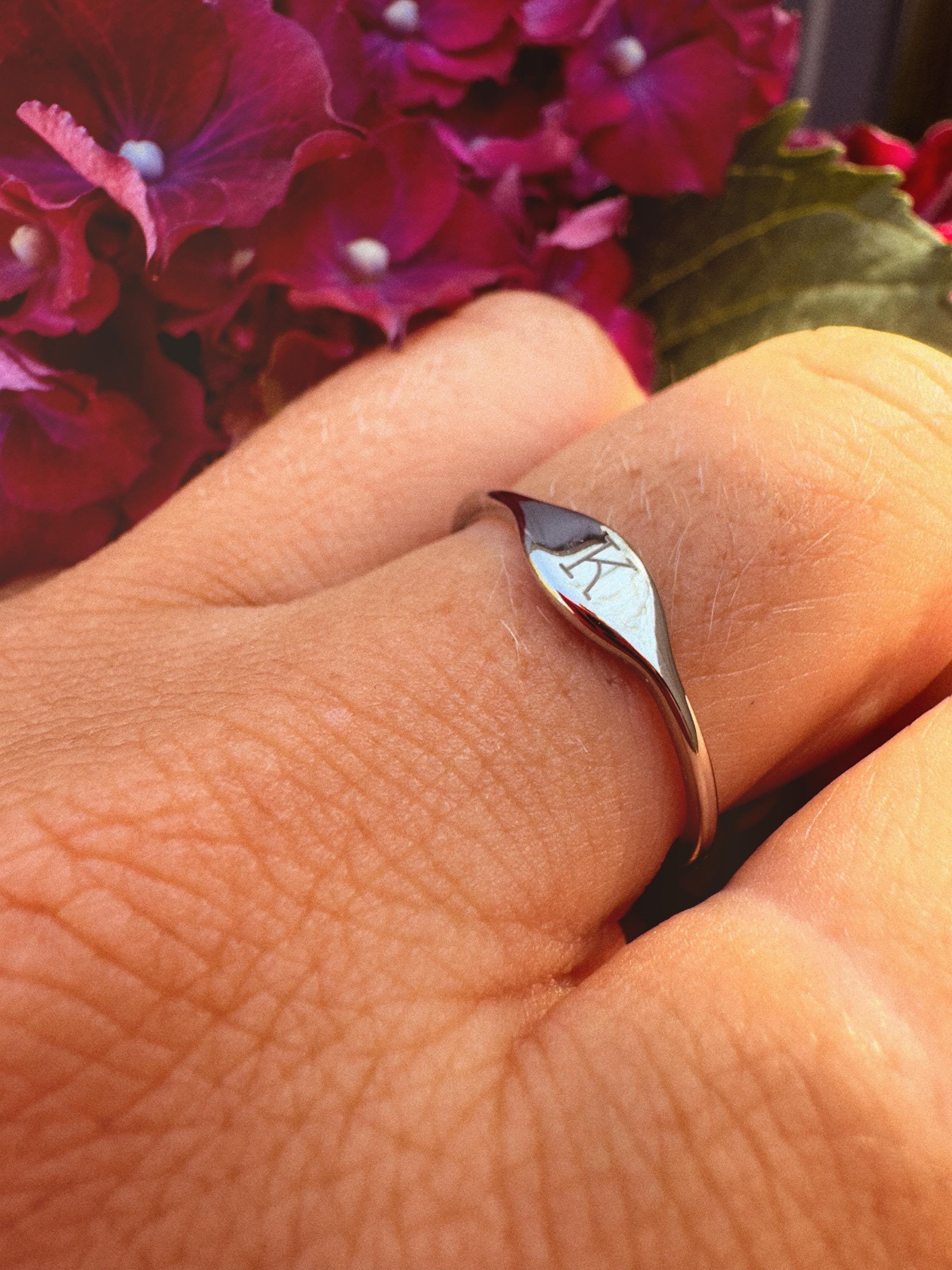 Signet Ring Men, Silver Ring Men, Mens Ring, Mens Personalised Ring, Signet Ring Woman, Custom Ring, Silver Signet Ring, Initial Ring