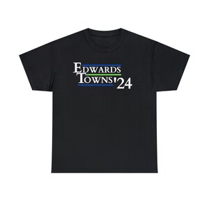 Nike Men's Minnesota Timberwolves Anthony Edwards #1 Navy Cotton T-Shirt