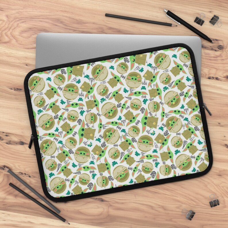 Cute Baby Yoda Laptop Sleeve Star Wars Laptop Sleeve Laptop Etsy