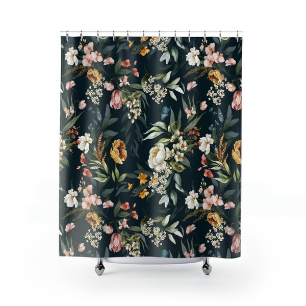 Floral Shower Curtains Etsy