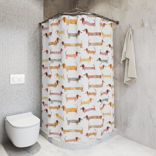 Dog Shower Curtain Etsy