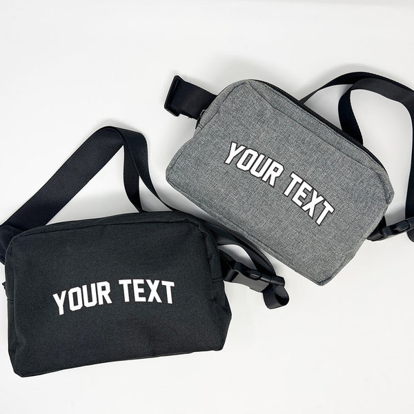 Customized Belt Bag Fanny Pack for Bachelorette Parties, Weddings, Gifts - Personalized with Your Own Text