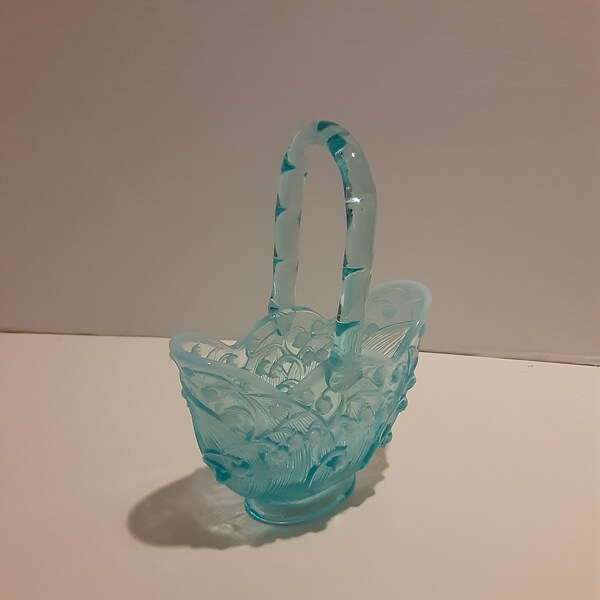 Fenton Glass Basket Etsy