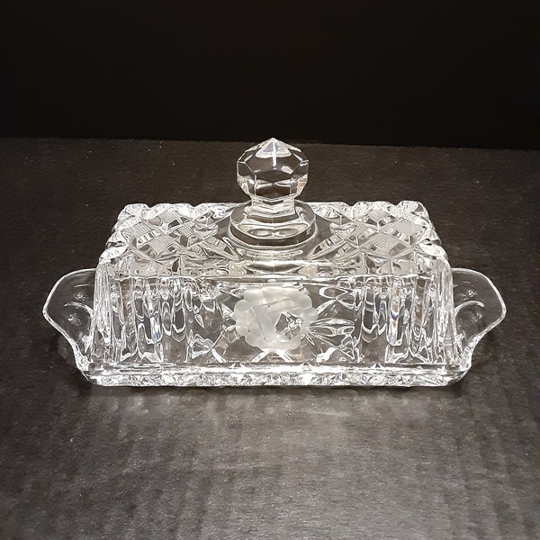 Glass Butter Dish Etsy