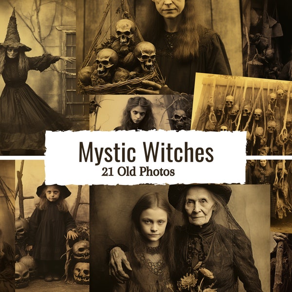 21 Mystical Creepy Witches to print I Witch Journal Pages I Witchpages I witch journal pages helloween I old witch I SoulfulSacredArt