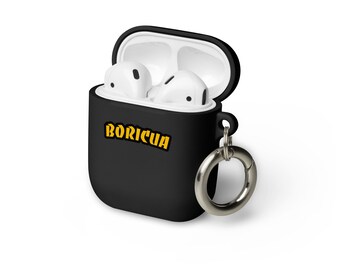 Étui AirPods Boricua 100 - Noir - Silicone/Gel - Neuf Dans Son Emballage D'origine