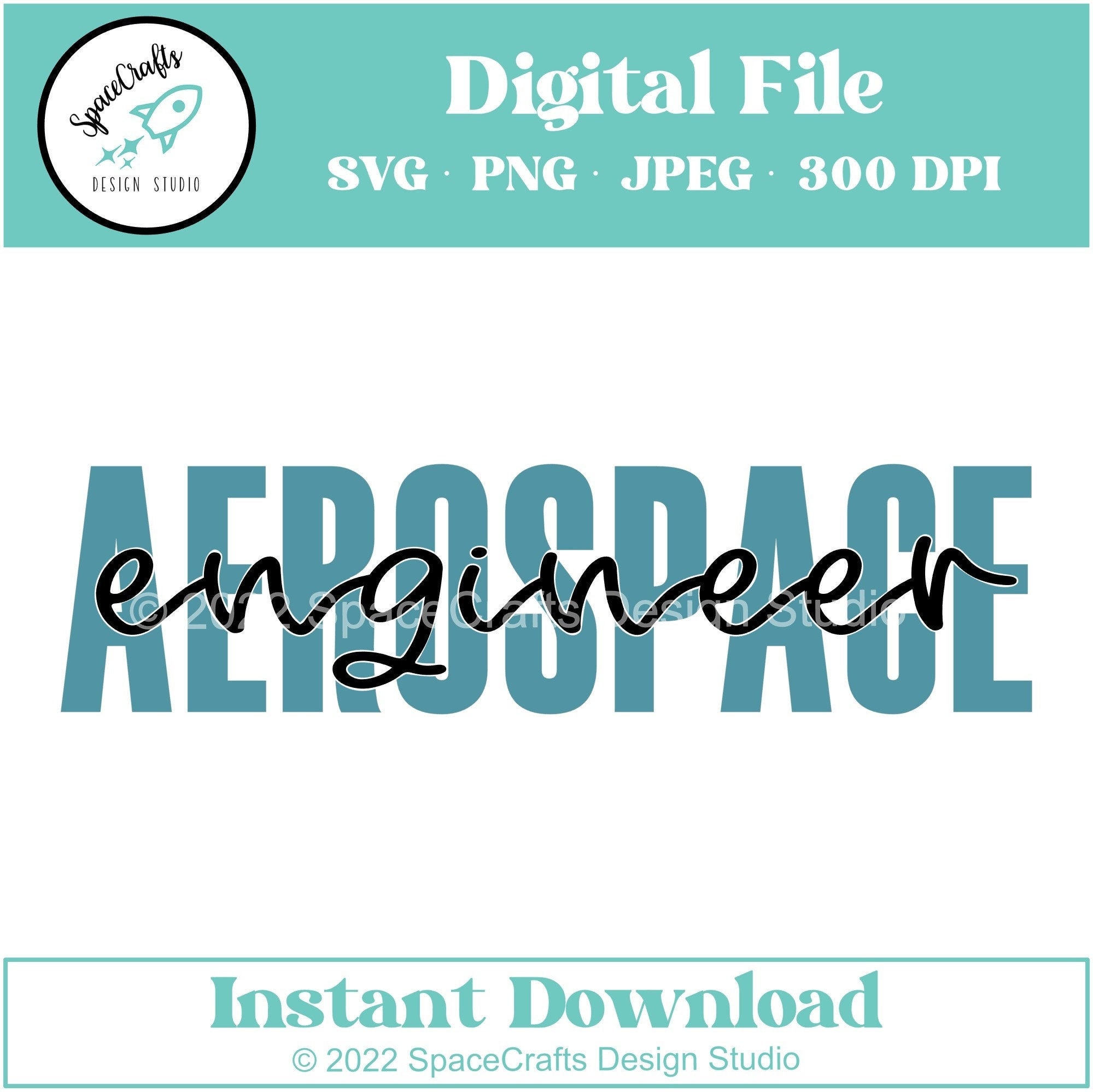 Engineer Name Script Aerospace Engineer Digital File Download | SVG | PNG | JPEG | 300 Dpi ...
