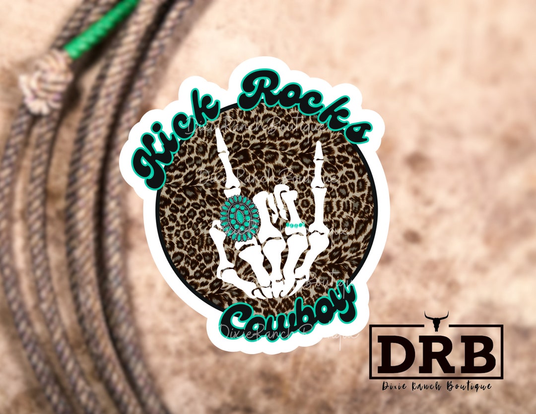 Kick Rocks Cowboy Western Cowgirl Decal Sticker - Etsy