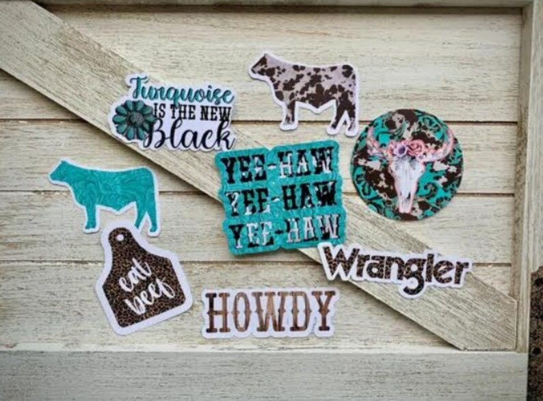Bundle Pack of Western Decal Stickers Cowgirl Howdy - Etsy