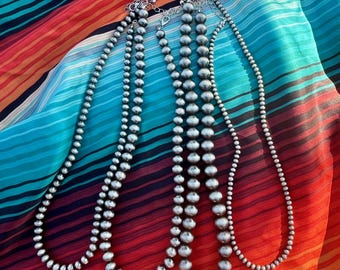 Western Faux Navajo Pearl Choker Necklace
