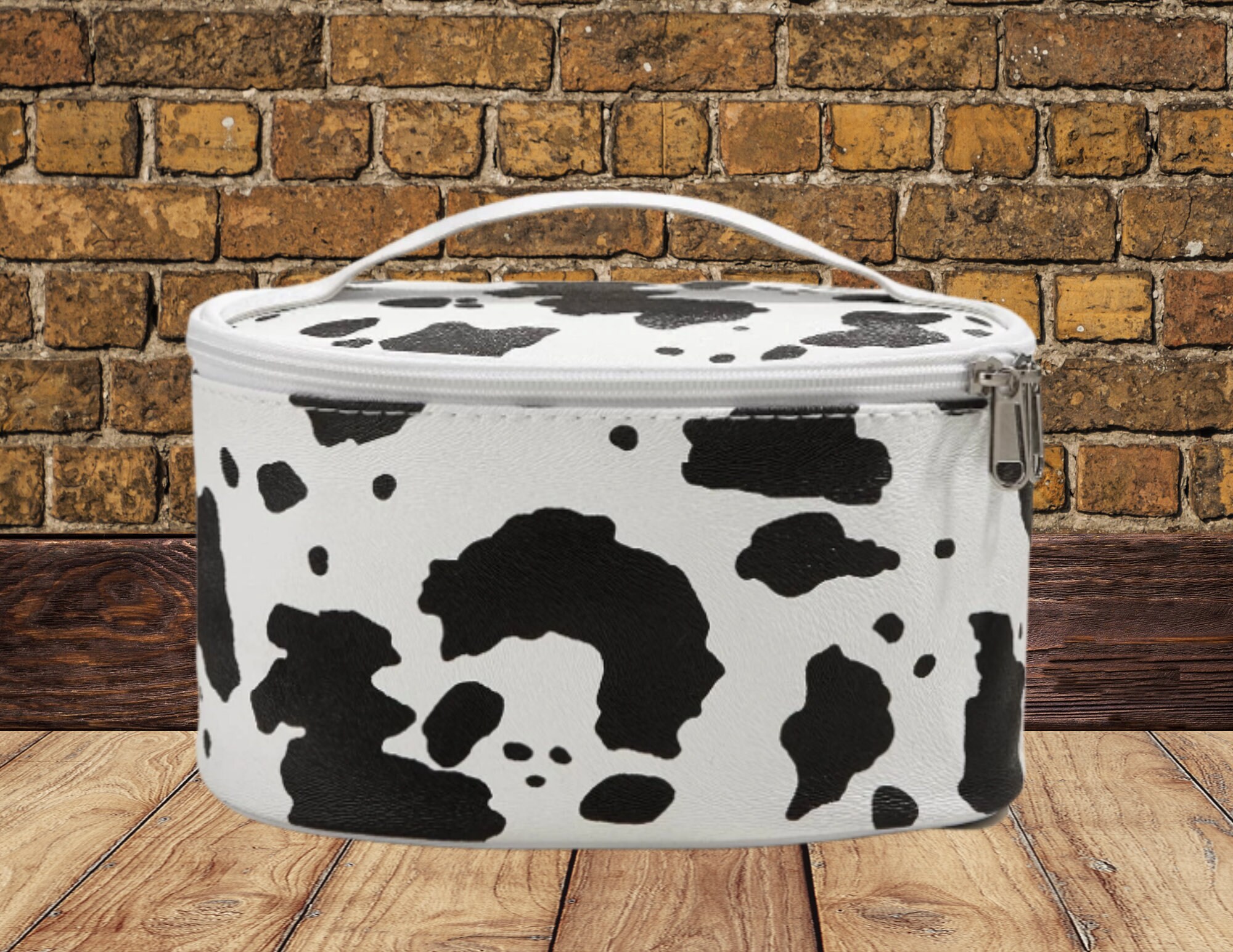 Cow Print Make up Small Travel Bag Etsy