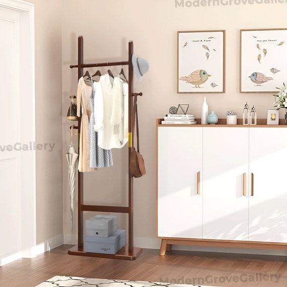 Buy Wooden Modern Standing Coat Rack With Sturdy Base Coat Rack Tree Entryway Coat Rack Coat Hanger Hat Rack Umbrella Stand Online in India Etsy