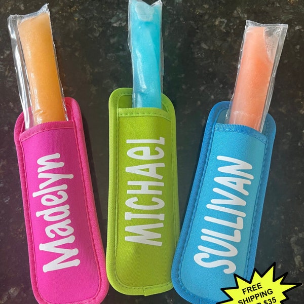 Personalized Popsicle Holder -  Birthday - Party Favor - Customized - Kids Party Favor - Easter -