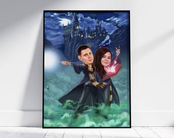 Custom Caricature, Caricature Drawing, Caricature From Photo, Personalized Cartoon Portrait, Portrait From Photo, Custom Anniversary Gift