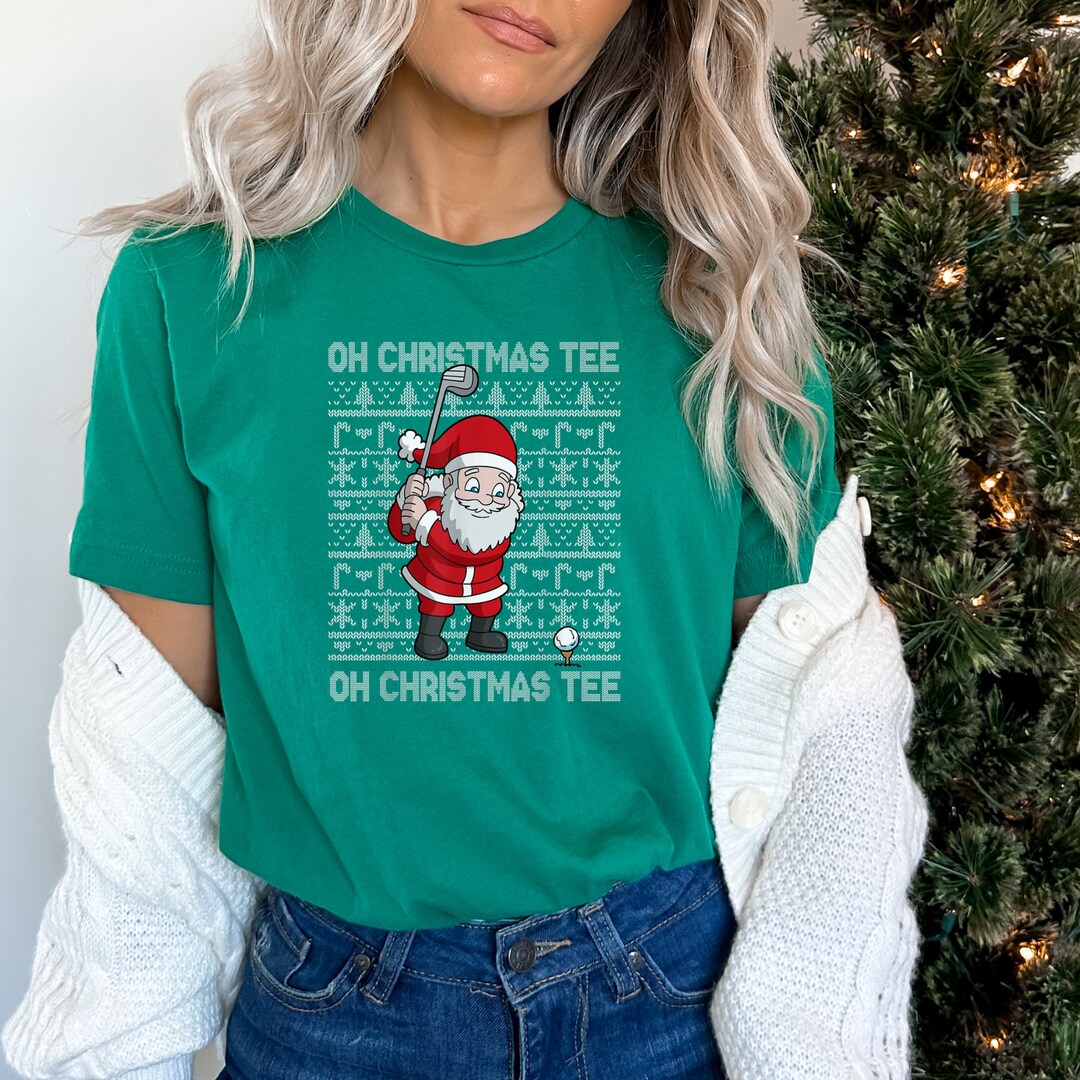 Funny Christmas Golf Tee Xmas Golfing Tshirt Gift for Golfer Etsy
