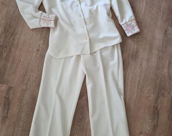 1970s Vintage Woman's Elvis Pantsuit Statement Suit