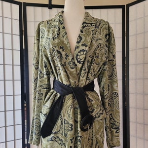 1990s Vintage Oversized Mannish MARGARETHA LEY For ESCADA Silk Dress Blazer Jacket