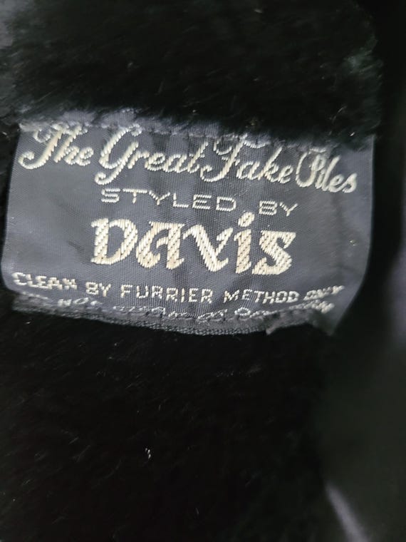 1960s 1970s Mod Vintage Chubby Faux Fur Double Br… - image 9