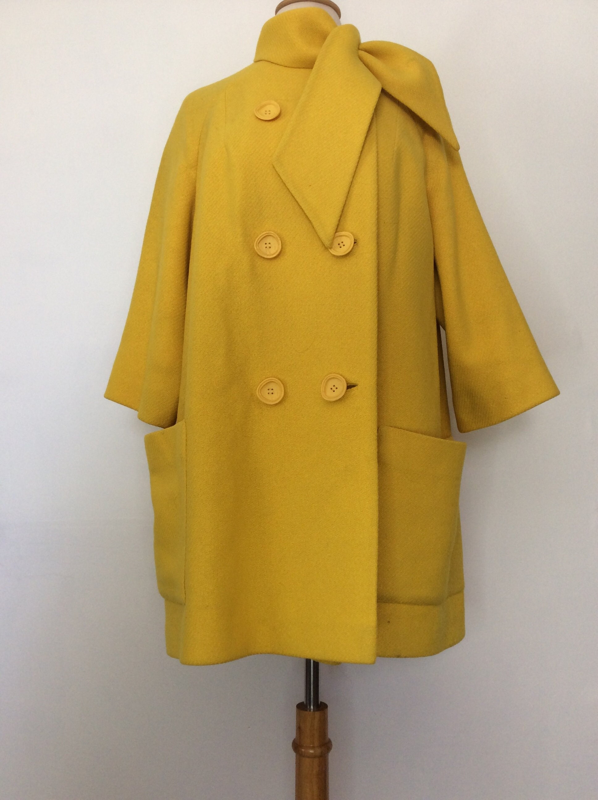 1960s Mod VINTAGE Mustard Yellow Designer SPRING Mini Dress Etsy