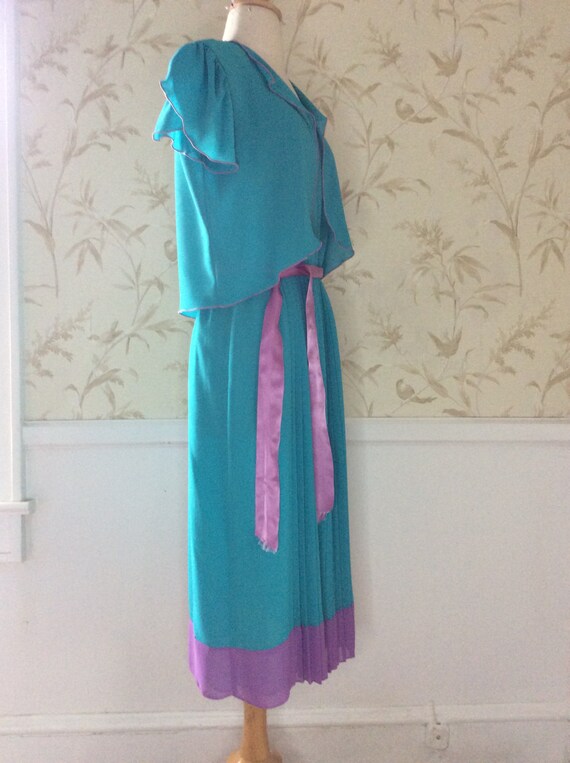 Sheath One-Shoulder Pleated Chiffon Dresses with Slit Vintage Mauve