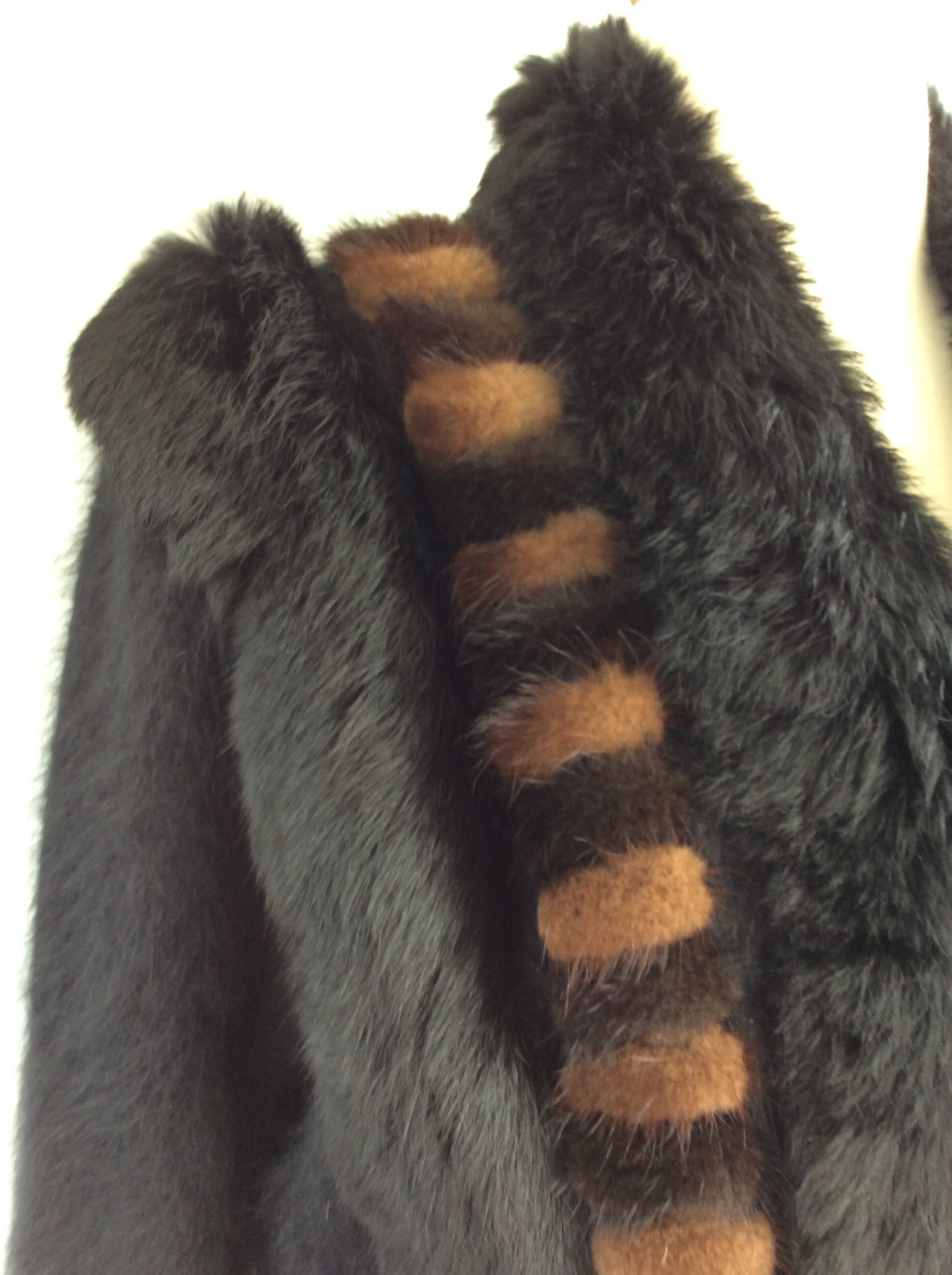 1980s VINTAGE STATEMENT DESIGNER Angora & Real Fur Bomber
