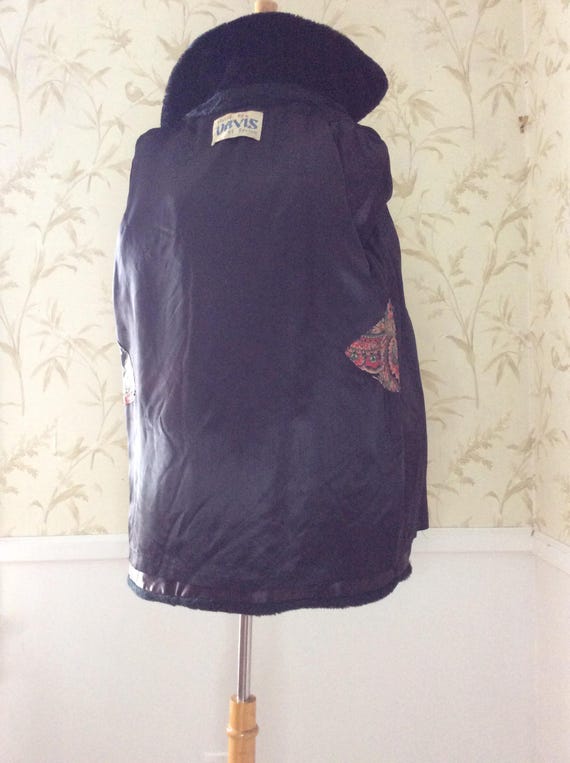 1960s 1970s Mod Vintage Chubby Faux Fur Double Br… - image 7