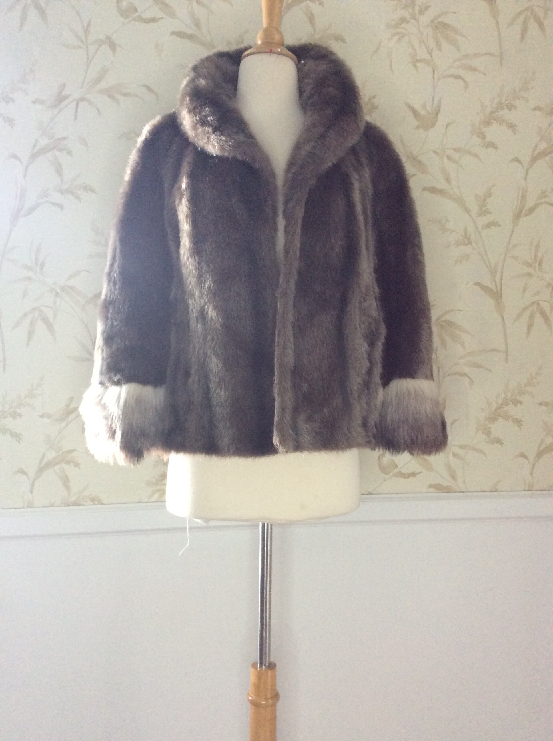 Vintage 1970s Shaggy Faux Fur Waistcoat