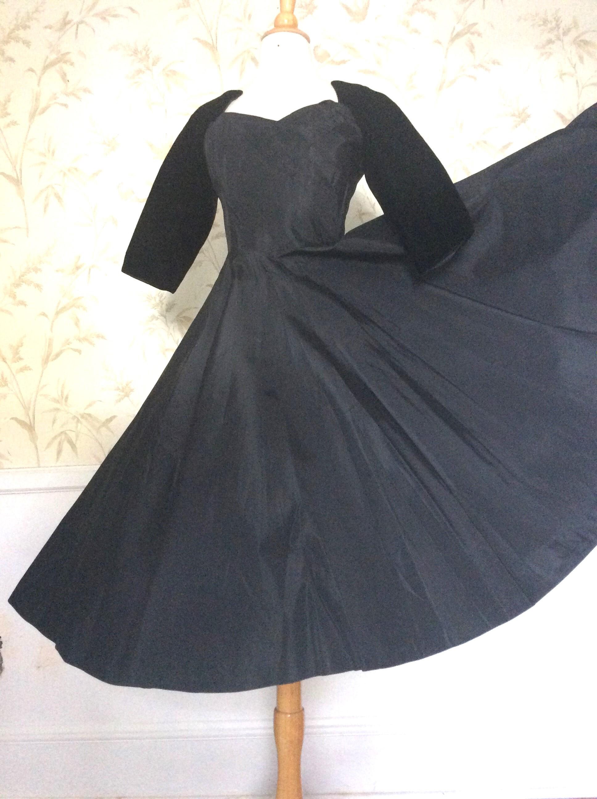 black 1950s butterfly patchwork vintage dress Plus Size Curve Cocktail Dress A Line Butterfly Dress Sleeveless Elegant Wedding Guest Black main image 0