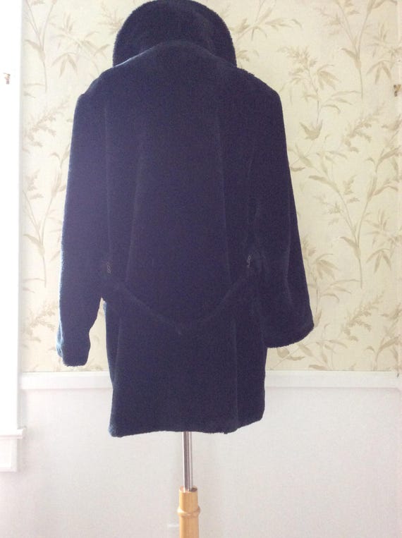 1960s 1970s Mod Vintage Chubby Faux Fur Double Br… - image 4