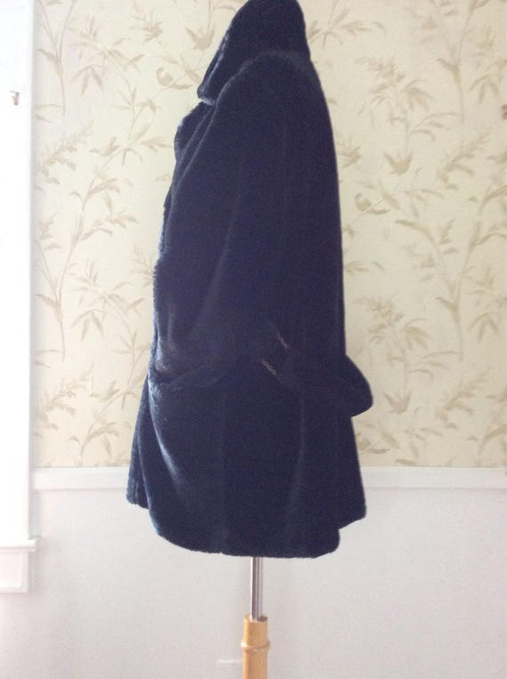 1960s 1970s Mod Vintage Chubby Faux Fur Double Br… - image 5