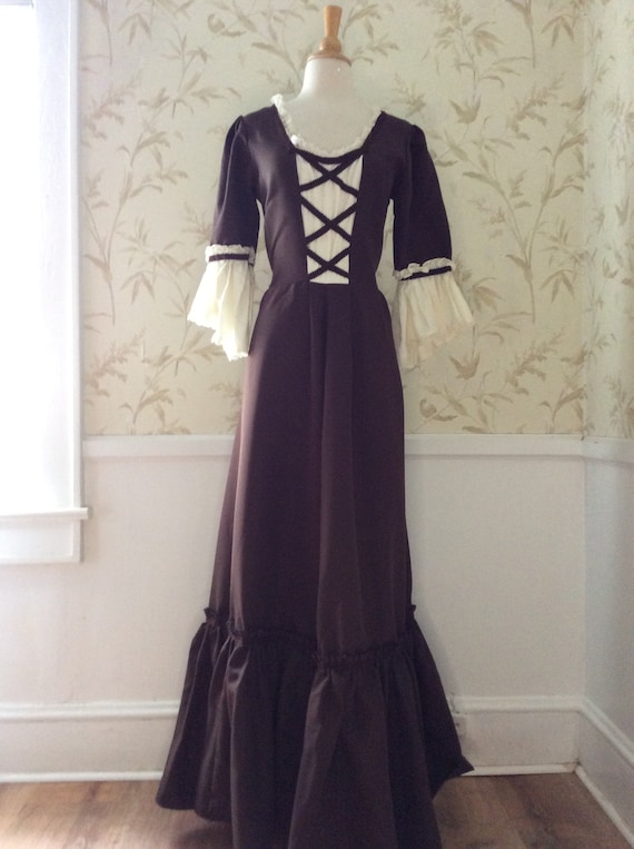 1970s GUNNE SAX Style Peasant Prairie Dress 40B Tilli… - Gem